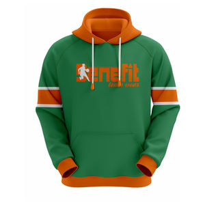 Custom Logo Print Cotton Green and <b>Orange</b> Sweatshirt Tracksuit Unisex Fleece Embroidery Bulk Heavyweight Plain <b>Men's</b> <b>Hoodies</b> - Product Image 1