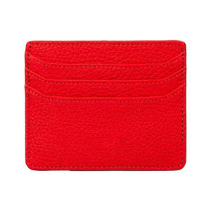 Portefeuille court pour hommes en cuir véritable nouveau style de porte-cartes à logo de couleur personnalisée pour cartes de crédit - Product Image 1