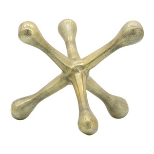 ของตกแต่งโต๊ะโลหะสีทองทันสมัย งานศิลปะตกแต่งโต๊ะ สไตล์อินเทรนด์ สำหรับตกแต่งภายในอย่างมีสไตล์ ขายส่งจากอินเดีย - Product Image 1