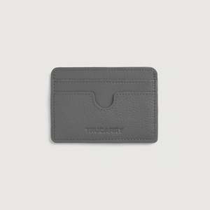 Tarjetero de Cuero Genuino Karl Grey con Protección RFID para Tarjetas de Crédito, Pasaportes y Tarjetas de Visita - Product Image 1