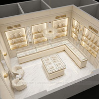 Vitrine à diamants pour bijouterie fine, nouveau style, design d'intérieur pour boutique de bijoux tendance