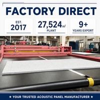 Panneau acoustique en PET de 35 mm, panneau acoustique en fibre de polyester personnalisé OEM, panneau acoustique absorbant le son de 6000 g/m², panneau acoustique pour plafond
