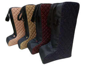 ÉTUI DE TRANSPORT DE BOTTE D'ÉQUITATION EN TISSU MATTY DE QUALITÉ SUPÉRIEURE AVEC FERMETURES À GLISSIÈRE LOURDES ÉTUI À BOTTE D'ÉQUITATION AVEC POIGNÉE. - Product Image 2
