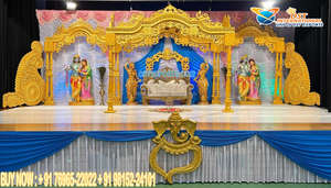 งานแต่งงานแบบดั้งเดิมของอินเดียใต้ Kalyana Mandap ศรีลังกาแต่งงานช้าง Mandap พระราชมหารานีพิธีแต่งงานโดม Mandap - Product Image 5