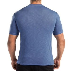 100% Cotton <b>Custom</b> Logo Eco-Friendly Breathable Gym Workout T-<b>Shirt</b> for Men with <b>Compressed</b> <b>Design</b> - Product Image 2