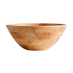 Ensaladera de madera de calidad superior, superventas, cuenco de sopa de forma redonda, ensaladera de madera clásica y elegante al por mayor - Product Image 1