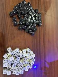 Dés de logo personnalisé en gros d'usine fabriqués par des dés de divertissement d'os - Product Image 6