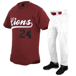 ชุดเครื่องแบบเบสบอลโพลีเอสเตอร์ระเหิดชุดเครื่องแบบ100% เบสบอลพิมพ์ลาย - Product Image 3