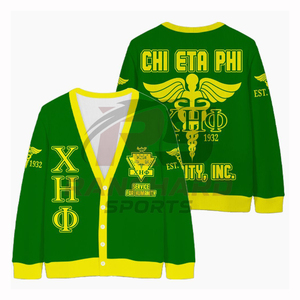 Chaqueta Universitaria CHI ETA PHI, Elegante y Cómoda, 100% Algodón, Duradera, Bordada Profesionalmente, Diseño Sólido de Alta Calidad - Product Image 3