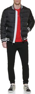 Blouson Bomber matelassé pour homme avec poignets en tricot côtelé doux et fermeture éclair - Product Image 2