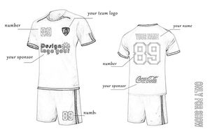 Conjunto de ropa de fútbol personalizada para hombres y niños Camiseta de fútbol de manga corta y chándal Ropa deportiva para niños y adultos - Product Image 6