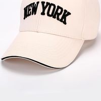 Gorra de Béisbol Deportiva Personalizada de 5 Paneles, de Secado Rápido, Transpirable e Impermeable, con Bordado de Nueva York, de Algodón/Poliéster, Ajustable