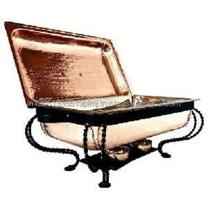 Acero inoxidable y latón pulido usado comida frotamiento platos Rectangular Buffet estufa buffet calentador de alimentos para restaurantes y hoteles - Product Image 6