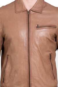 2023 nueva chaqueta de cuero de piel de vaca de moda para hombres personalizable con su propio logotipo ropa de invierno de etiqueta privada - Product Image 3