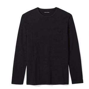 Camiseta de Manga Corta para Hombre, 100% Algodón, Negra, Logotipo Personalizado, Servicios OEM y ODM, Venta al Por Mayor - Product Image 2