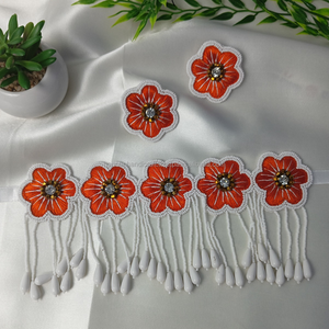 Pendientes de Diseño Exclusivo Hechos a Mano con Cuentas en Forma de Lágrima, Borla de Cuentas, Joyería de Resina, Pendientes con Ojo Grande - Product Image 3