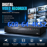 Grabador de Video de Seguridad NVR 4K de 64 Canales 608-64-4KS2, Sistema H.265+ Networkadda, Compatible con Cámaras IP, Acceso Remoto, Grabador CCTV