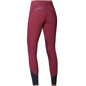 Culottes d'équitation OEM populaires pantalons équestres personnalisés vêtements anti-dérapants en gros culottes avec poche zippée - Product Image 5