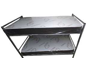 เตียงสองชั้นสำหรับหอพักหรือโรงเรียนโปรไฟล์โลหะราคาถูกสำหรับห้องนอนหรือโรงแรมสำหรับไซต์ก่อสร้าง - Product Image 2