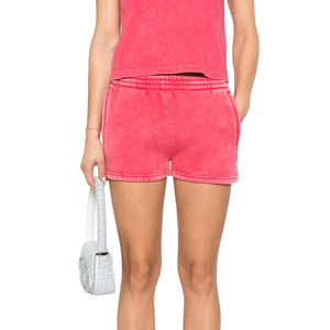 Shorts Bermuda pour femmes de qualité supérieure, 100% coton, personnalisés, vente chaude, professionnels, colorés, respirants, séchage rapide, taille élastique, OEM - Product Image 1