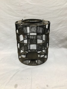 Linterna redonda de latón antiguo, decoración del hogar de alta calidad con diseño de cuadros, portavelas de hierro y Metal hecho a mano para Navidad - Product Image 2