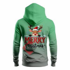 Unisex Slim Fit Men's Puff Printed <b>Hoodies</b> Custom Light Weight Merry Bright <b>Christmas</b> Logo Oversized Winter Style - Product Image 5