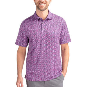 Polo de Manga Corta para Hombre, Tejido de Punto, al por Mayor, OEM, con Spandex, Poliéster Elástico, Transpirable, Informal, Deportivo, para Golf, Estampado - Product Image 3