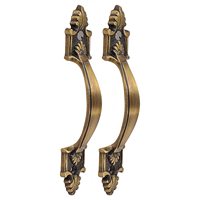 Poignée de porte en laiton Antique, classique, décorative, Vintage, 4 pouces