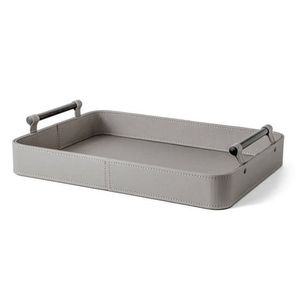 Plateau en cuir marron servant à la maison hôtel restaurant organisateur plateau de valet en cuir à prix abordable - Product Image 3