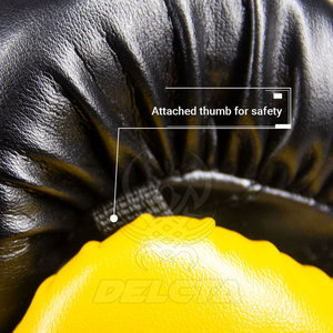 Nouvelle fabrication Gants de boxe Logo personnalisé Gants en cuir PU Gants d'entraînement Kick Boxing - Product Image 6