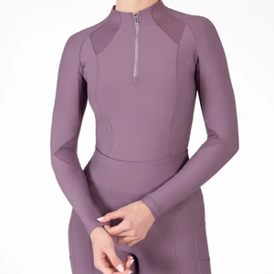 Chemise d'équitation tendance pour femmes, respirante, légère, tissu extensible respirant, confort pour l'équitation - Product Image 1