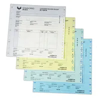 Formulaires en papier autocopiant pré-imprimés en accordéon, 2, 3, 4, 5 plis, avec logo personnalisé, pour factures commerciales, reçus, ordres de travail et tickets