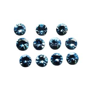 พลอยสีฟ้าพลอยอะความารีนจากธรรมชาติ100% เจียระไนแบบบราซิลพลอยขนาดปรับเทียบได้ - Product Image 1