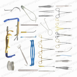 Instrumentos de cirugía mamaria Juego de cirugía plástica 38 PCS Retractor Retractores de mama Juego aislado con guía de luz de fibra óptica - Product Image 5