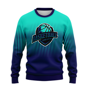 Sweatshirts ras du cou personnalisés pour hommes, couleurs unies, manches longues, techniques de broderie en polaire épaisse pour l'hiver, sweat à sublimation pour hommes - Product Image 1