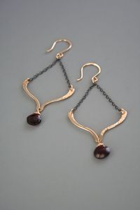 Latest fashion <b>ethnic</b> style copper earrings with traditional handcrafted detailing suitable for all festive outfits - Product Image 5