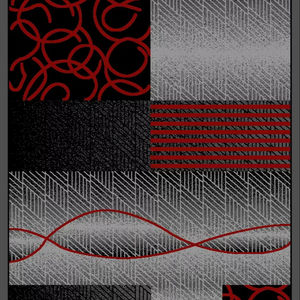 Alfombra Turca Moderna de Polipropileno Tejida a Máquina Adiva, Alfombras de Yute de Alta Calidad Resistentes a las Manchas, Pelo Alto, Diseño Abstracto Mediano - Product Image 6