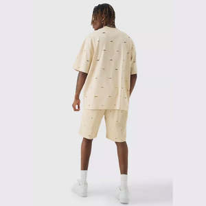 Nouveau style fabriqué en usine t-shirt à manches courtes et short couleur contrastée séchage rapide nouveau style t-shirt et short ensemble - Product Image 2