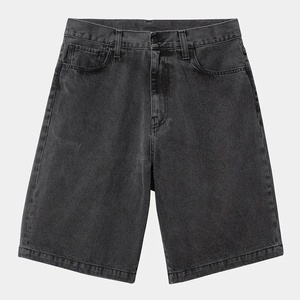 Good Fashion Casual Summer Waist Straight Denim Pants <b>Old</b> Washed Wide-Leg <b>Shorts</b> With Pockets and Button Decoration - Product Image 1