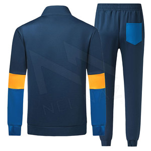 Conjunto de 2 piezas con estampado de logotipo personalizado para hombre, chándal con capucha informal de alta resistencia, Material de algodón y poliéster transpirable para uso en el gimnasio - Product Image 2