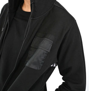 Sudadera con capucha de algodón 100% de alta calidad para hombre, logotipo personalizado, ropa de invierno transpirable multicolor, cuello con capucha, patrón sólido, servicio OEM - Product Image 4