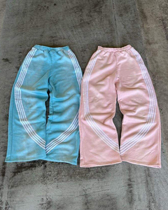 Nouveau pantalon baggy tendance, fabrication sur mesure, peinture éclaboussée, délavé à l'acide, pantalon de survêtement baggy à double taille - Product Image 2