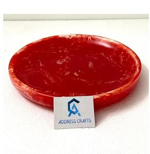 Plateaux de service faits à la main en résine de qualité supérieure excellente résine de qualité couleur rose taille personnalisée couleur cuisine assiettes de service - Product Image 6