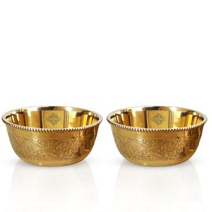 Bol en laiton de style antique fait à la main pour la décoration de maison et de mariage pour la table à manger et la cuisine pour les cadeaux - Product Image 6