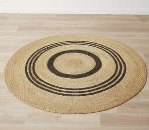 Tapis en jute naturel tissé pour la décoration du salon, tapis rond en jute élégant et classique, disponible à bas prix - Product Image 3