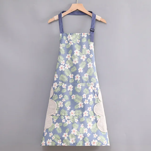 Delantal de lona con logotipo personalizado para chef, algodón, camarero, uniforme Unisex, cocina, Bar, delantales, trabajo, largo, comercial, cafetería, restaurante - Product Image 4