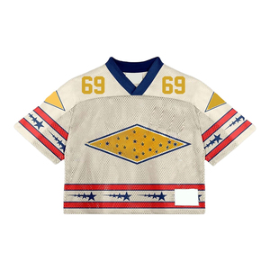 Camiseta Deportiva Personalizada con tu Marca, Estilo Urbano, Top Corto de Malla, Logotipo Bordado, Diseño Americano, Unisex - Product Image 5