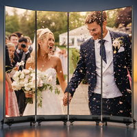 640*1920mm Indoor P2.5 GOB 1200cd Tragbarer Beweglicher Faltbarer Vollfarbiger 3840Hz LED-Bildschirm für Marketing