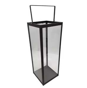 Handmade Matt Black Stainless Glass <b>Lantern</b> <b>Candle</b> Holder Stand <b>for</b> Home & Christmas Decor Outdoor Wedding Use - Product Image 4
