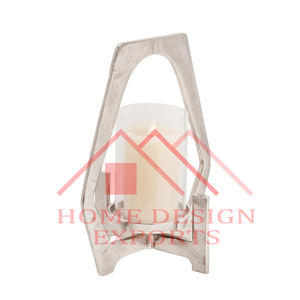 Ensemble de vente chaude de 2 bougies en métal et en verre-ouragan au prix de gros - Product Image 2